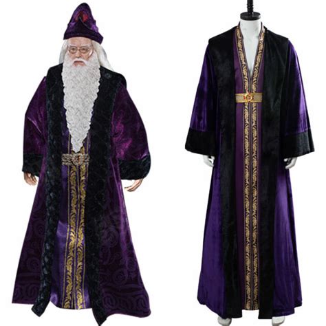 Harry Potter Principal Magician Albus Dumbledore Cosplay Costume Suit
