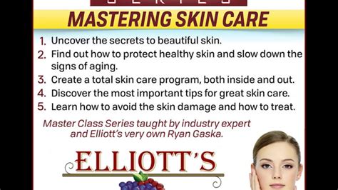 masterclass series mastering skin care youtube