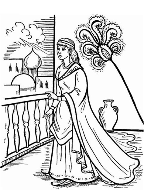 queen esther   palace coloring page kids play color queen esther