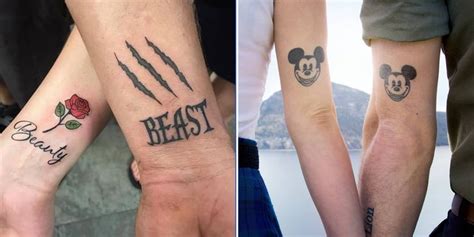 disney couple tattoos popsugar love and sex