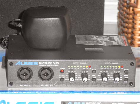 infrequent sound sextex technology alesis mictube duo stereo tube microphone preamplifier