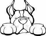 Cartoon Dog Bull Pit Tattoos Pitbull Stencil Decal Stencils Coloring Window Car Drawing sketch template