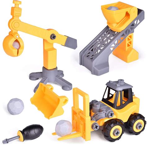 construction car toys settake  stem building construction