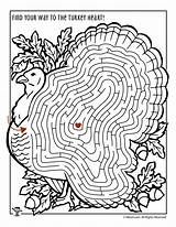 Turkey Maze sketch template