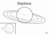 Coloring Pages Neptune Planet Printable Drawing sketch template