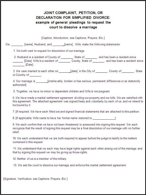 divorce forms  word templates divorce forms divorce papers