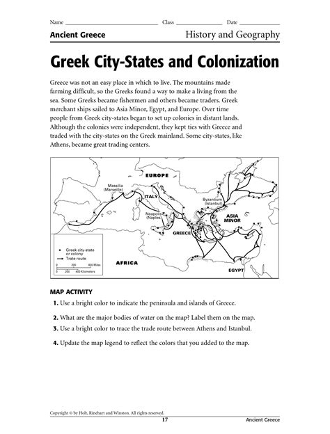 ancient greece map worksheets geography worksheets ancient greece