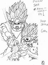 Kamehameha sketch template