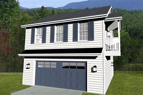 car garage apartment  small deck ph architectural designs house plans