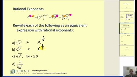 rational exponents youtube