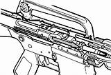 M16 Wylde Rifle Dentro Cartridge Innenleben Funziona All4shooters Cartuccia Patrone Dod Ferrolho Gruppo Otturatore Chambering Cano Parte sketch template