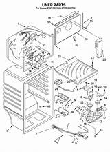 Refrigerator Parts Whirlpool Diagram Ice Maker Model Refrigerators Kb Liner Mount Top sketch template