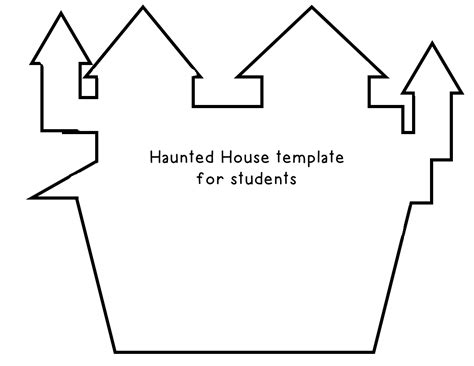 images  haunted house template printable haunted house