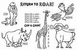 Coloring Roar Pages Return Vbs Choose Board Bible sketch template