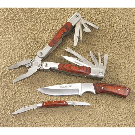 3 Pc Winchester® Knife Multi Tool Set 139728 Folding Knives