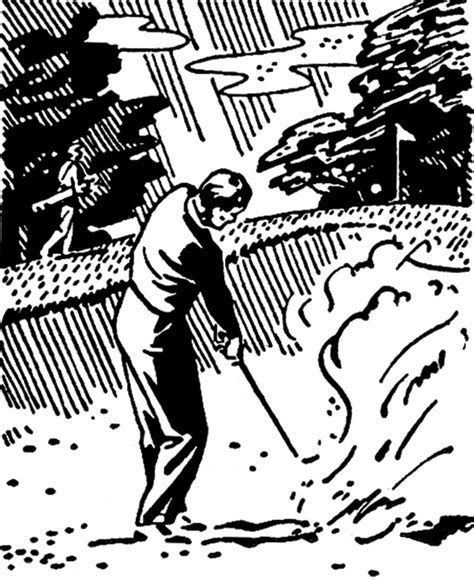Retro Golf Images Black And White Clip Art The