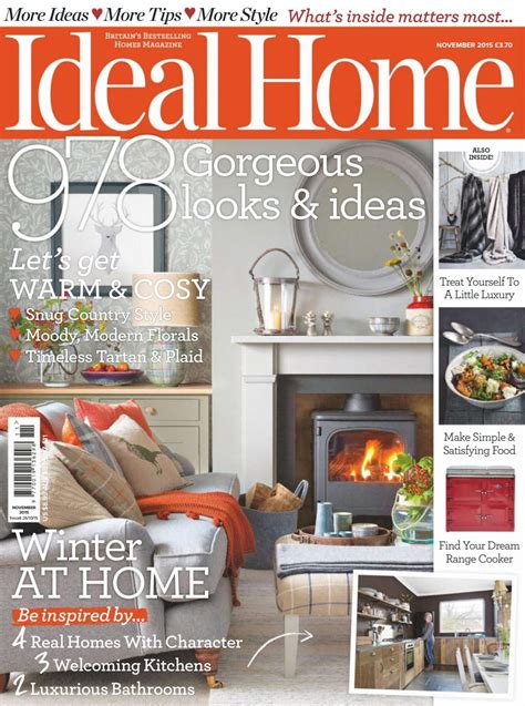 ideal home november  ideal home house  home magazine  design books