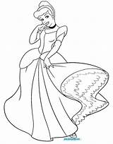 Cinderella Coloring Pages Disney Dress Drawing Princess Printable Kids Getdrawings Google Sheets sketch template