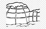 Igloo Clipart Coloring Transparent Pinclipart sketch template
