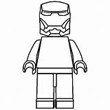 Lego Coloring Iron Man Pages Figure Printable Drawing Minifigure Print Template Mask Stikbot Para Getcolorings Color Person Avengers Armor Homem sketch template