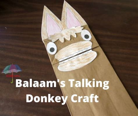 balaams donkey craft  sunday school