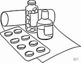 Drug Kolorowanki Medicinas Colorare Druku Medikamente Leki Ausmalbild Apteka Medicina Drogen Kategorien sketch template