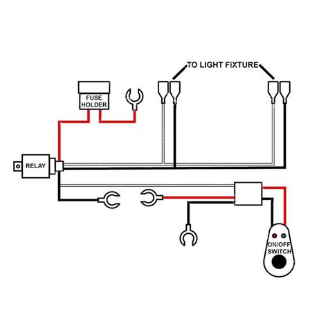 wiring diagram   light bar   lighted rocker switch  relay collection