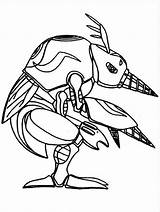 Digimon Armadillomon Digivolution Shoutmon X4 sketch template