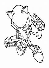 Sonic Hedgehog Robotic Doppelganger sketch template