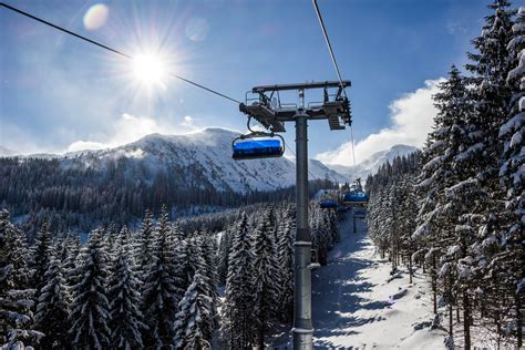 ski lift snow trees winter  hd photography  wallpapers images