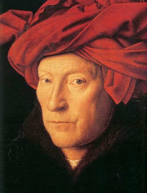 jan van eyck lhomme au turban rouge autoportrait presume detail