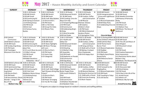 monthly event calendar template  template