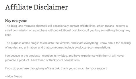 Affiliate Disclaimers In Youtube Videos – The Fastest Free Disclaimer