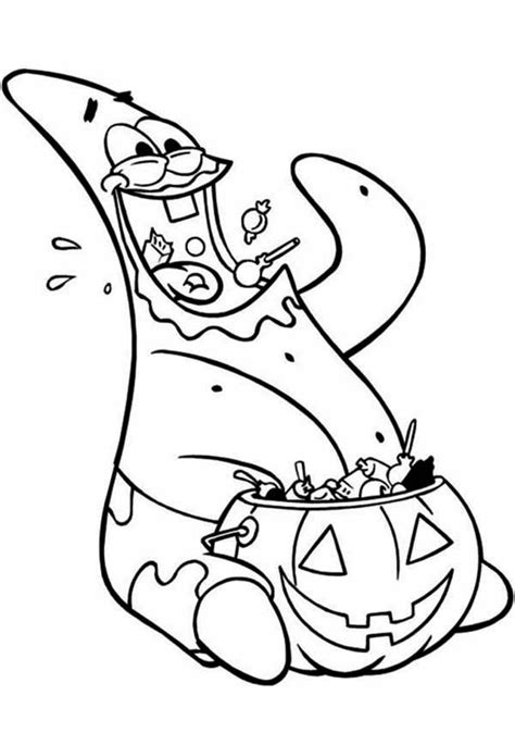 patrick star coloring page coloring home