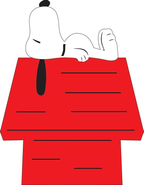 snoopy dog house template