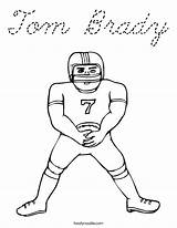 Coloring Tom Brady Pages Adults Kids sketch template