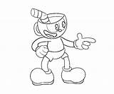 Cuphead Coloring Pages Printable Gif sketch template
