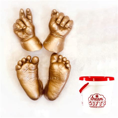 dream gifts baby  hands  feet casting kit indias  diy kit