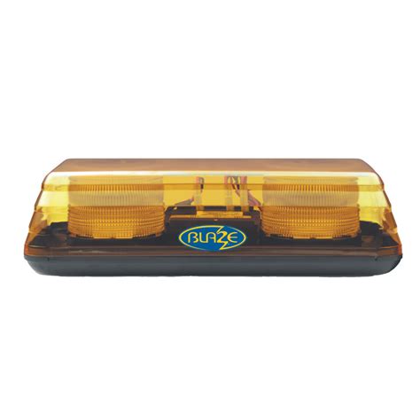 vision alert  blaze ii    bolt fixing amber led mini lightbar