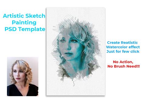 artistic sketch painting template