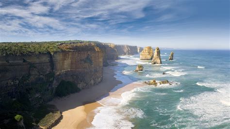 nature great ocean road australia coast beach cliff wallpapers hd desktop  mobile