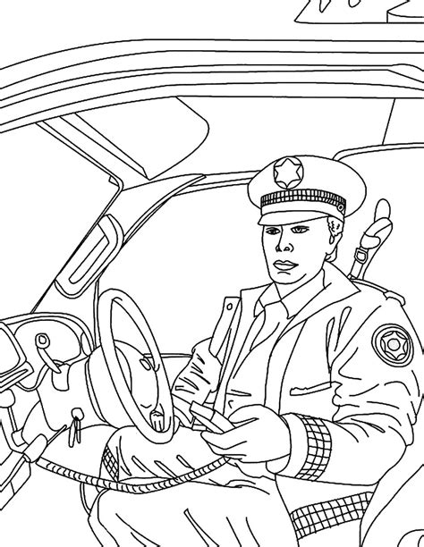 view police car coloring pages pics
