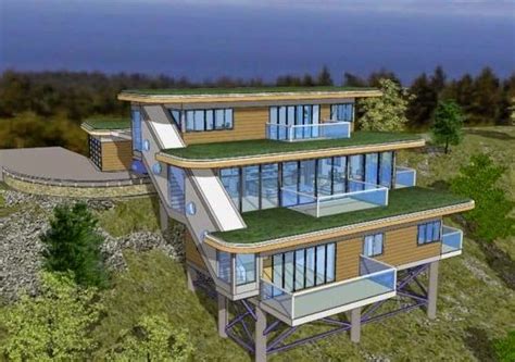 45 amazing house plan on steep slope