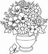 Fleurs Coloriages sketch template