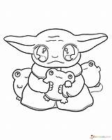 Yoda Mandalorian Bebé Raskrasil Toothless Coloringpagesonly Toys Coloringhome Draw sketch template