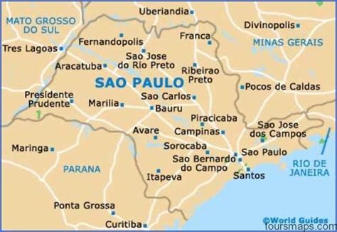 Sao Paulo Brazil Map