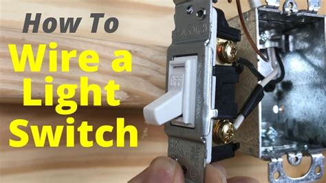 wire  light switch single pole wiring instructions youtube