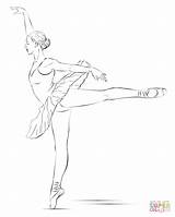 Ballerina Drawing Coloring Draw Pages Dancing Ballet Desenho Step Supercoloring Tutorials Drawings Bailarina Para Anime Desenhos Bailarinas Ballerinas Tracing Printable sketch template