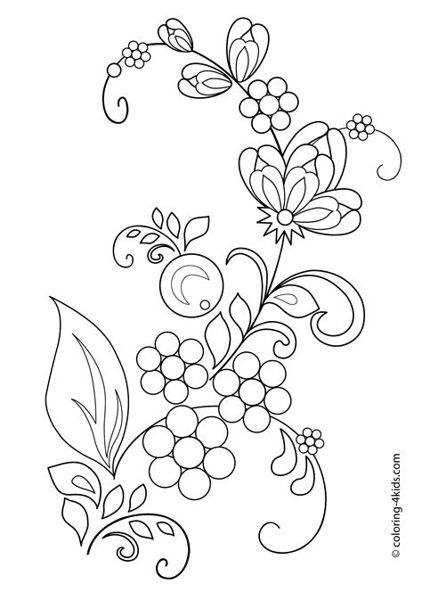 beautiful flowers coloring pages  kids printable  flower