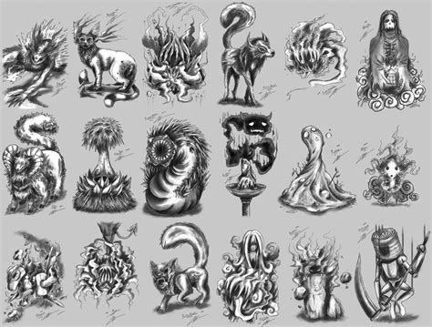 creatures sketches weasyl